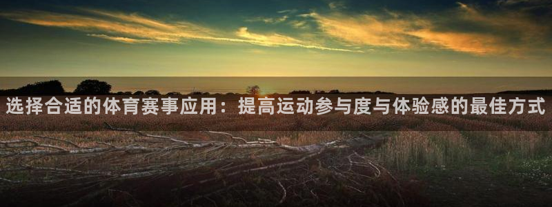 胜天国际客户端：选择合适的体育赛事应用：提高运动参与度与体验感的最佳方式